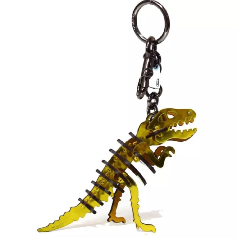 COACH GOLD T-Rex Charm